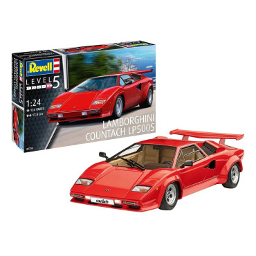 KIT PARA MONTAR REVELL LAMBORGHINI COUNTACH LP500S 1/24 124 PEÇAS REV 07730
